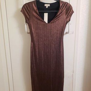 NWT See You Monday- Size Small Womens Dress- Purple  Metallic Short Sleeve